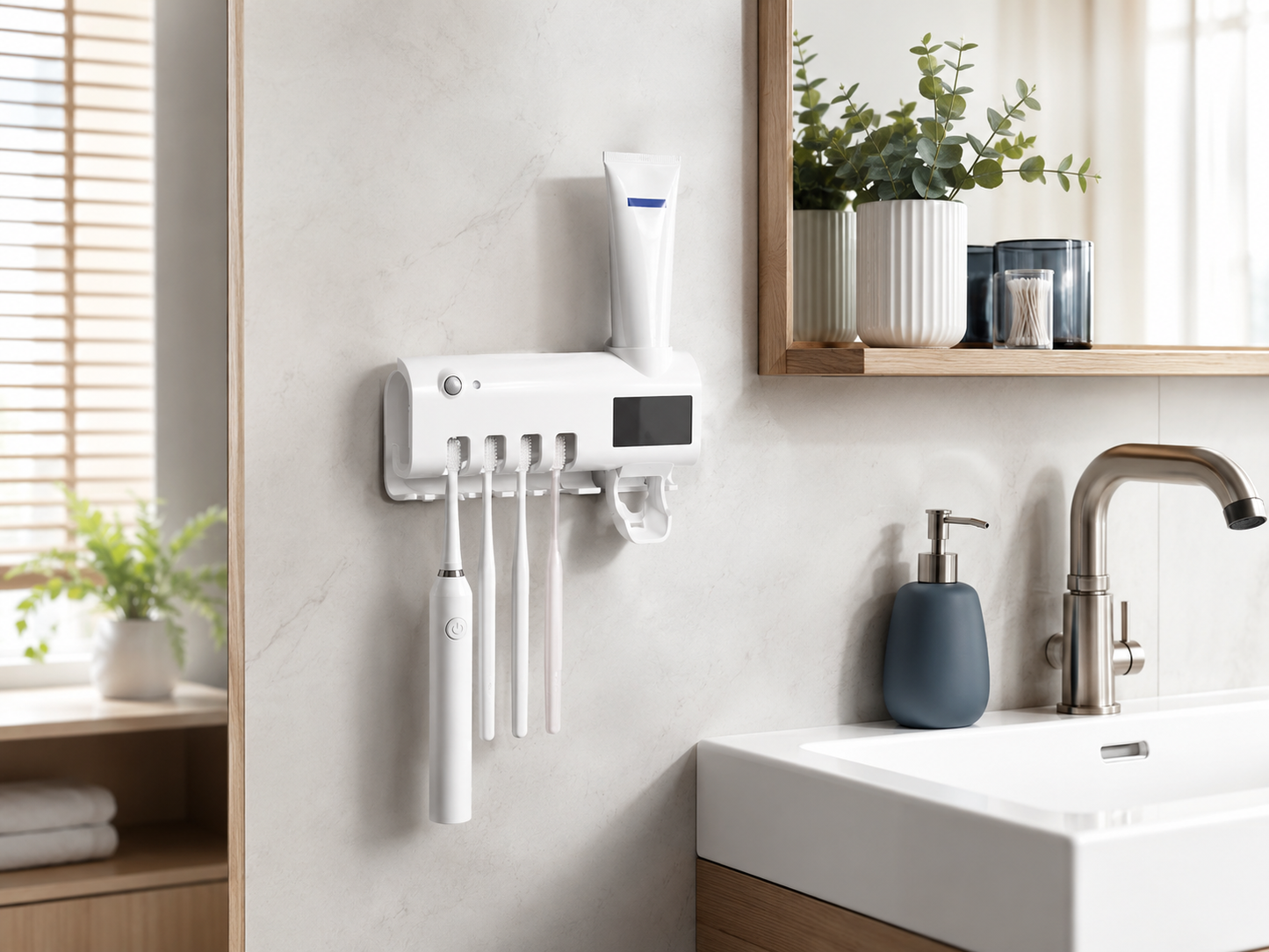 Smart Wall-Mounted Bathroom Organiser