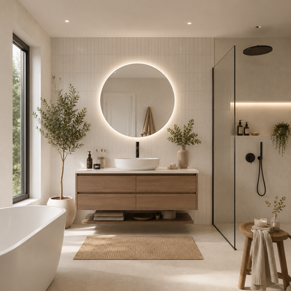 Wall-Mounted LED Bathroom Mirror